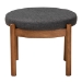 Baxton Studio Iliana Japandi Dark Grey Fabric and Walnut Brown Finished Wood Ottoman Footstool - BBT5454-Dark Grey/Walnut-Stool