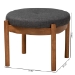 Baxton Studio Iliana Japandi Dark Grey Fabric and Walnut Brown Finished Wood Ottoman Footstool - BBT5454-Dark Grey/Walnut-Stool