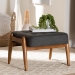 Baxton Studio Jeanine Japandi Dark Grey Fabric and Walnut Brown Finished Wood Ottoman Footstool - BBT5455-Dark Grey/Walnut-Stool