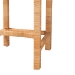 bali & pari Zariah Modern Bohemian Natural Brown Rattan and Mahogany Wood Bar Stool - WS15-Mahogany-BS