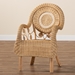 Baxton Studio Putri Modern Bohemian Natural Rattan Arm Chair - Putri-Rattan-AC