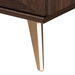 Baxton Studio Graceland Mid-Century Modern Transitional Walnut Brown Finished Wood 2-Drawer Nightstand - LV45ST4524WI-CLB-NS