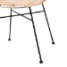 Baxton Studio Manhattan Modern Bohemian Rattan and Natural Oak Finished Wood 5-Piece Dining Set - KYG001C-Natural-5PC Dining Set