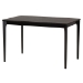 Baxton Studio Sabelle Modern Bohemian Black Finished Wood and Rattan 5-Piece Dining Set - KYG002C-Black-5PC Dining Set