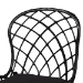 Baxton Studio Sabelle Modern Bohemian Black Finished Wood and Rattan 5-Piece Dining Set - KYG002C-Black-5PC Dining Set