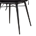 Baxton Studio Sabelle Modern Bohemian Black Finished Wood and Rattan 5-Piece Dining Set - KYG002C-Black-5PC Dining Set