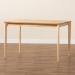 Baxton Studio Sherwin Mid-Century Modern Natural Oak Finished Wood Dining Table - Sherwin-Natural Oak-DT