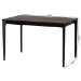 Baxton Studio Sherwin Mid-Century Modern Black Finished Wood Dining Table - Sherwin-Black-DT