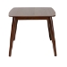 Baxton Studio Flora Mid-Century Modern Walnut Brown Finished Wood Dining Table - Flora-Walnut/Crown Cut Veneer-DT