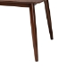 Baxton Studio Flora Mid-Century Modern Walnut Brown Finished Wood Dining Table - Flora-Walnut/Crown Cut Veneer-DT