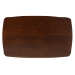 Baxton Studio Flora Mid-Century Modern Walnut Brown Finished Wood Dining Table - Flora-Walnut/Crown Cut Veneer-DT