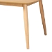 Baxton Studio Flora Mid-Century Modern Natural Oak Finished Wood Dining Table - Flora-Natural Oak-DT
