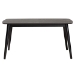 Baxton Studio Flora Mid-Century Modern Black Finished Wood Dining Table - Flora-Black-DT