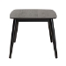 Baxton Studio Flora Mid-Century Modern Black Finished Wood Dining Table - Flora-Black-DT