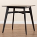 Baxton Studio Leena Mid-Century Modern Black Finished Wood Counter Height Pub Table - Leena-Black-PT