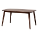 Baxton Studio Dannon Mid-Century Modern Grey Fabric and Walnut Brown Finished Wood 7-Piece Dining Set - CS001C-Walnut/Light Grey-7PC Dining Set