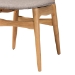 Baxton Studio Tarana Mid-Century Modern Grey Fabric and Natural Oak Finished Wood 7-Piece Dining Set - CS002C-Natural Oak/Light Grey-7PC Dining Set