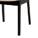 Baxton Studio Dannon Mid-Century Modern Cream Fabric and Black Finished Wood 5-Piece Dining Set - CS001C-Black/Cream-5PC Dining Set