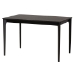 Baxton Studio Tarana Mid-Century Modern Cream Fabric and Black Finished Wood 5-Piece Dining Set - CS002C-Black/Cream-5PC Dining Set