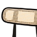 Baxton Studio Tarana Mid-Century Modern Cream Fabric and Black Finished Wood 5-Piece Dining Set - CS002C-Black/Cream-5PC Dining Set