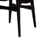 Baxton Studio Tarana Mid-Century Modern Cream Fabric and Black Finished Wood 7-Piece Dining Set - CS002C-Black/Cream-7PC Dining Set