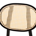 Baxton Studio Darrion Mid-Century Modern Cream Fabric and Black Finished Wood Dining Chair - CS004C-Black/Cream-DC-2PK