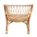bali & pari Alaya Modern Bohemian Natural Brown Rattan Accent Chair - DC151019-Rattan-CC