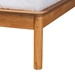 Baxton Studio Efren Mid-Century Modern Honey Oak Finished Wood King Size Bed Frame - MG007-1-Light Natural-Bed Frame-King