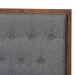 Baxton Studio Jalie Classic Transitional Grey Fabric and Walnut Brown Finished Wood King Size Platform Storage Bed - MG9765/6001-1S-King