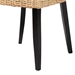 bali & pari Dermot Modern Bohemian Dark Brown Finished Wood and Natural Rattan 2-Piece Dining Chair Set - MD39507-Mango Wood-DC