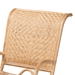 bali & pari Madura Modern Bohemian Natural Brown Rattan Lounge Chair - Madura-Rattan-CC