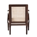 bali & pari Desmond Traditional French Beige Fabric and Dark Brown Finished Wood Accent Chair - SEA687-Dark wood-NAT03/White -F00