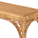 bali & pari Ramona Modern Bohemian Light Honey Rattan Console Table - DCWH1001-Light Honey Rattan-Ramona Console Table