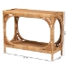 bali & pari Ramona Modern Bohemian Light Honey Rattan Console Table - DCWH1001-Light Honey Rattan-Ramona Console Table