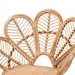bali & pari Eliava Modern Bohemian Natural Rattan Flower Accent Chair - Flower-Natural-AC