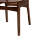 Baxton Studio Tafari Mid-Century Modern Walnut Brown Finished Wood and Rattan 2-Piece Dining Chair Set - RH254C-Walnut Rattan/Walnut Bent Seat-DC-2PK