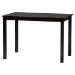 Baxton Studio Estera Mid-Century Modern Dark Brown Finished Wood and Rattan 5-Piece Dining Set - RH254C-Natural Rattan/DB-Rectangle-5PC Dining Set