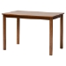 Baxton Studio Estera Mid-Century Modern Walnut Brown Finished Wood and Rattan 5-Piece Dining Set - RH254C-Walnut Rattan-Rectangle-5PC Dining Set