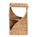 bali & pari Pelleas Modern Bohemian Natural Brown Seagrass and Wood End Table - F232-FT22-Waterhyacinth/Metal-End Table