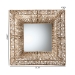 bali & pari Collice Modern Bohemian Metal and Natural Brown Seagrass Accent Wall Mirror - F232-FT25-Seagrass-Mirror