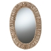 bali & pari Elwyn Modern Bohemian Metal and Natural Brown Seagrass Accent Wall Mirror