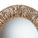 bali & pari Elwyn Modern Bohemian Metal and Natural Brown Seagrass Accent Wall Mirror - F232-FT27-Seagrass-Mirror