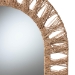 bali & pari Geona Modern Bohemian Metal and Natural Brown Seagrass Accent Wall Mirror - F232-FT28-Jute-Mirror