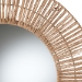 bali & pari Leala Modern Bohemian Metal and Natural Brown Seagrass Accent Wall Mirror - F232-FT30-Jute-Mirror