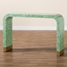 Baxton Studio Didrika Modern Bohemian Seafoam Green Mother of Pearl Console Table - F232-FT36-Wooden-Console Table