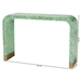 Baxton Studio Didrika Modern Bohemian Seafoam Green Mother of Pearl Console Table - F232-FT36-Wooden-Console Table