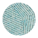 Baxton Studio Draven Modern Bohemian White and Blue Mother of Pearl End Table - F232-FT37-Accent Table
