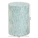 Baxton Studio Draven Modern Bohemian White and Blue Mother of Pearl End Table - F232-FT37-Accent Table