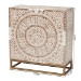 Baxton Studio Ercilia Modern Bohemian White and Rustic Brown Mother of Pearl Storage Cabinet - F232-FT43-Cabinet