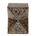 Baxton Studio Feronia Modern Bohemian Black and Bronze Mother of Pearl End Table - F232-FT46-Accent Table